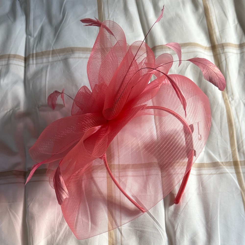 Edgehill Collection Elegant Pink Fascinator Headband